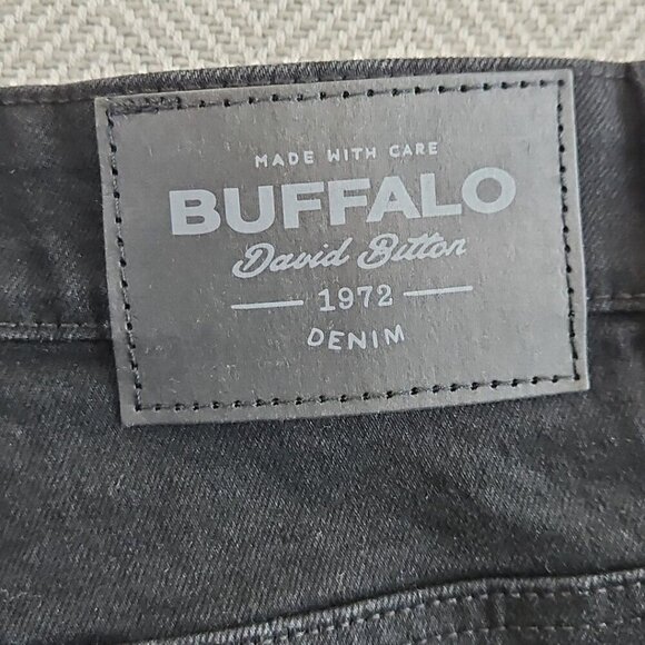 Buffalo David Bitton Ash Jeans Men's Size W34 L32 Black Slim Fit NWT Classic - Picture 10 of 15